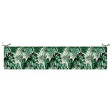 2-Piece Bench Cushions SOEST 2 pcs 100% Polyester Leaf Pattern 949997