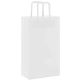 Paper Bags 250 pcs with Handles White 21x11x36 cm 4101841