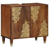 Bathroom Cabinet Set 3 pcs Honey Brown Solid Mango Wood 3310148