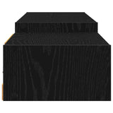 Wall-mounted TV Cabinet Wall-Mounted Black Oak 220 x 28 x 21 cm 8006014