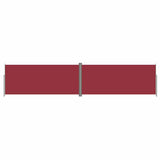 Retractable Side Awning Red 220x1000 cm 318053