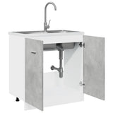 Sink Bottom Cabinet Lyon Concrete Grey 80x46x81.5 cm Engineered Wood 856076
