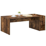 Coffee Table Smoked Oak 101.5 x 50 x 37 cm Engineered Wood 891196
