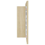 804983 LED Bathroom Mirror Cabinet Sonoma Oak 100x12x45 cm Acrylic