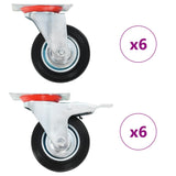 12 pcs Swivel Casters 100 mm 278017