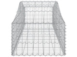 Arched Gabion Baskets 8 pcs 200x50x40/60 cm Galvanised Iron 3145583