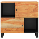 Sideboard with 2 Doors 80x33x75 cm Solid Wood Acacia 352922