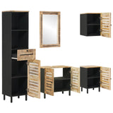 Bathroom Cabinet Set with Drawer 5 pcs Solid Mango Wood 3310168