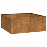 Planter Rusty 100x100x40 cm Weathering Steel 860821