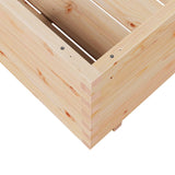 ZNTS Garden Planter 70x70x49.5 cm Solid Wood Pine 847363