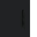 Highboard Black 69.5x34x180 cm Engineered Wood 3199634