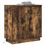 LED Sideboard for Smoked Oak 71 x 34.5 x 75 cm Engineered Wood 869646