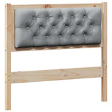 Headboard Other Brown and light grey 90 cm Solid pine wood 879029