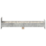 Bed Frame without Mattress Concrete Grey 75x190 cm 835949