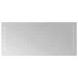 LED Bathroom Mirror Transparent 40 x 90 cm Tempered Glass 42045781