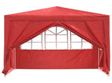 Party Tent Red 250 x 250 x 240 cm PE and Steel 42032996