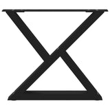 Coffee Table Legs 2 pcs Black 50x cm Steel 4012704