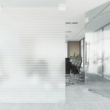 ZNTS Window Films Frosted Stripes Design PVC 3206468