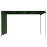 Gazebo 4 x 3 x 2.3 m Green Polyester and Steel 42030539