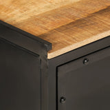 Bathroom Cabinet 40x30x60 cm Iron and Solid Wood Mango 358566