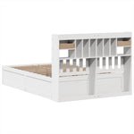 Bed Frame without Mattress White 140x200 cm Solid Wood Pine 3323495