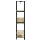 Clothes Rack with Shelves Sonoma Oak Engineered Wood 847860
