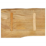 Table Top 70x40x2.5 cm Live Edge Solid Wood Mango 370705