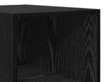 Sideboard Black Oak 40 x 41 x 185 cm Engineered Wood 3446623