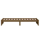 Bed Frame without Mattress Honey Brown Solid Wood 90x190 cm Single 814917