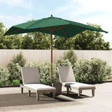 Garden Parasol Green Polyester Fabric Large 363192