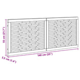 Bed Headboard Natural Solid Teak Wood 42024573