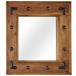 Mirror Solid Acacia Wood 50x50 cm 246307