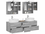 Bathroom Furniture Set 5 pcs Grey Sonoma 3406924