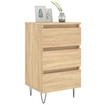 ZNTS Bedside Cabinets 2 pcs Sonoma Oak 40x35x69 cm Engineered Wood 826931