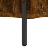 Bedside Cabinet Smoked Oak 40x35x47.5 cm Engineered Wood 827334