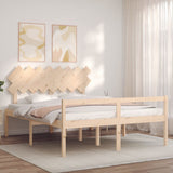 Senior Bed without Mattress 160x200 cm Solid Wood 3195556