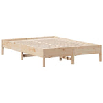 Bookcase Bed without Mattress 140x200 cm Solid Wood Pine 3324421