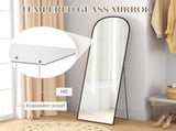162cm Aluminium Frame Standing Mirror - Black T3398P344868