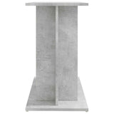 Aquarium Stand Concrete Grey 80x35x60 cm Engineered Wood 833579