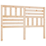 Bed Headboard Natural Wood Solid Pine Wood 166x4x100 cm 814154