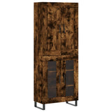 Highboard Smoked Oak 69.5x34x180 cm Engineered Wood 3199646