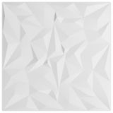 Wall Panels 48 pcs White 50x50 cm XPS 12 m Amethyst 356945