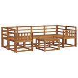 Outdoor Sofa Set 7 pcs Natural Solid Acacia Wood 3366072