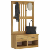 Hall Tree SANDNES 87x40x159.5cm Solid Wood Pine 4010491