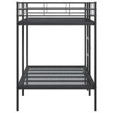 Bunk Bed without Mattress Black 100x200 cm Steel 42000324