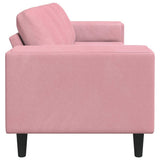 Living Room Couch Pink 250 x 77 x 76 cm 3335094