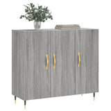 Sideboard Grey Sonoma 90x34x80 cm Engineered Wood 828090