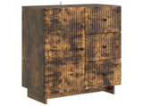 Sideboard Smoked Oak 66 x 34.5 x 90 cm Engineered Wood 893940