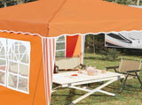 Pop-up Party Tent 288 x 288 x 245 cm Orange Oxford Fabric 42019767