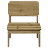 Garden Chair Pine Impregnated solid pine wood Standard Durable 859321